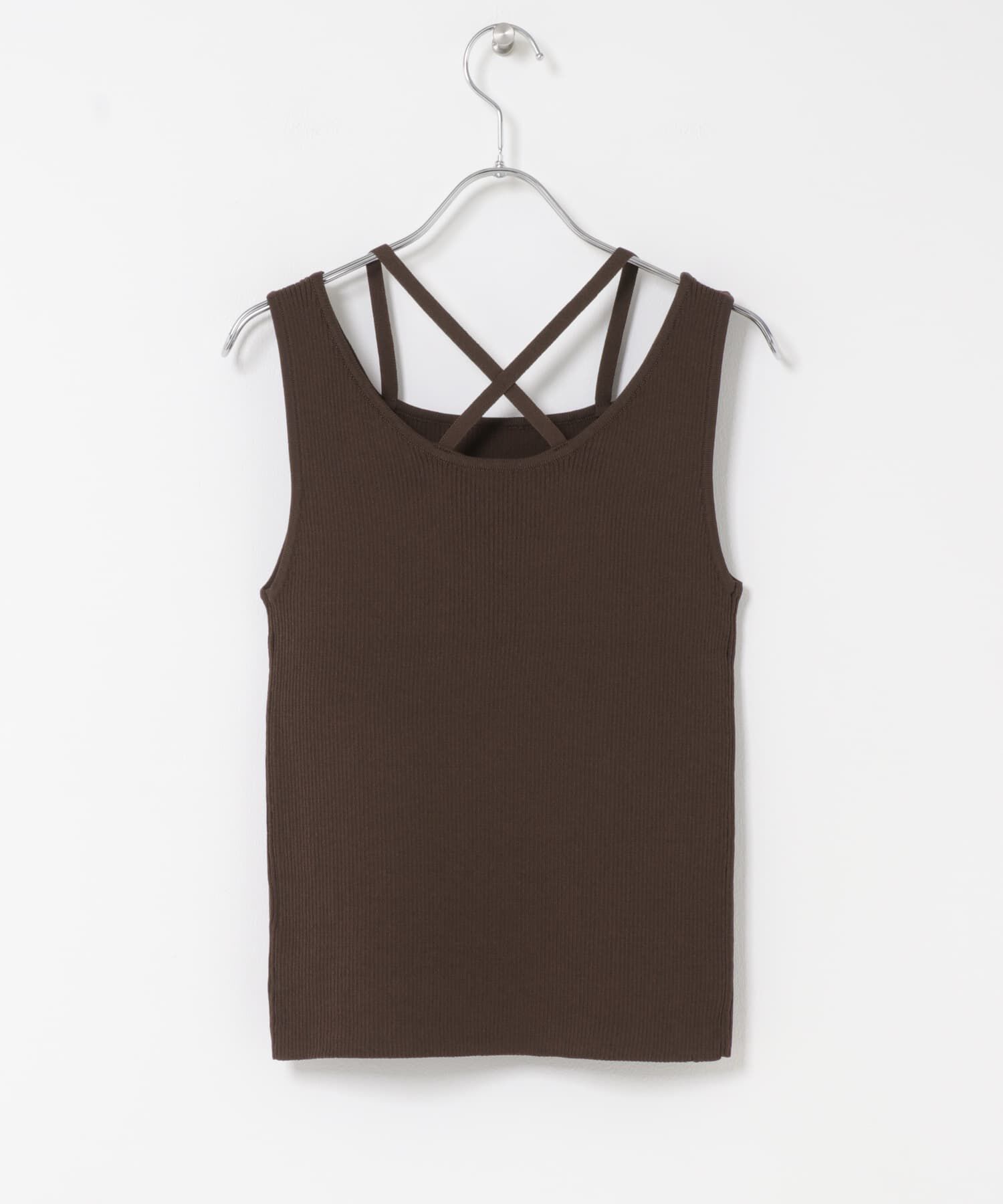  「BACKクロスニットタンク」|タンクトップ|