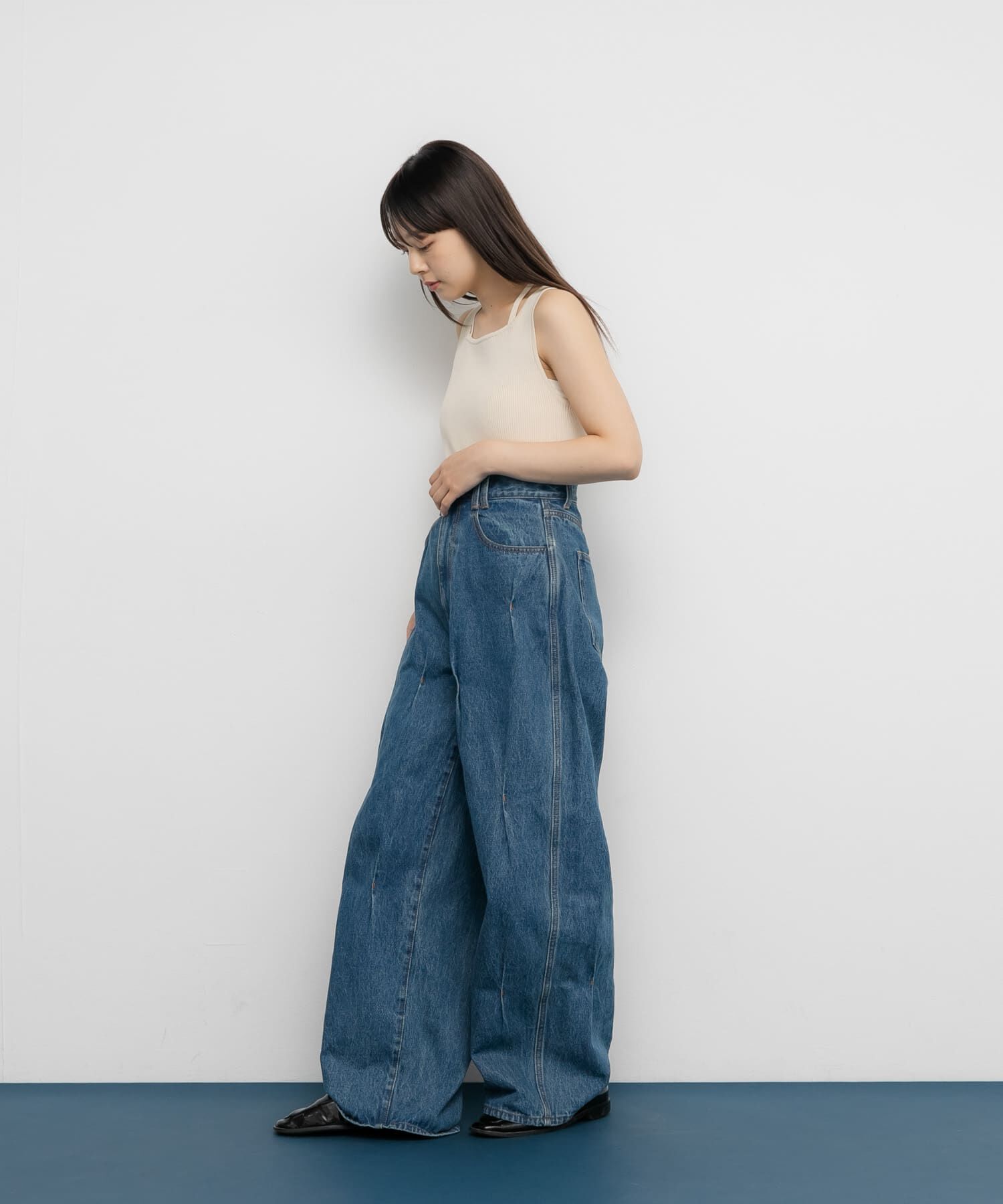  「BACKクロスニットタンク」|タンクトップ|