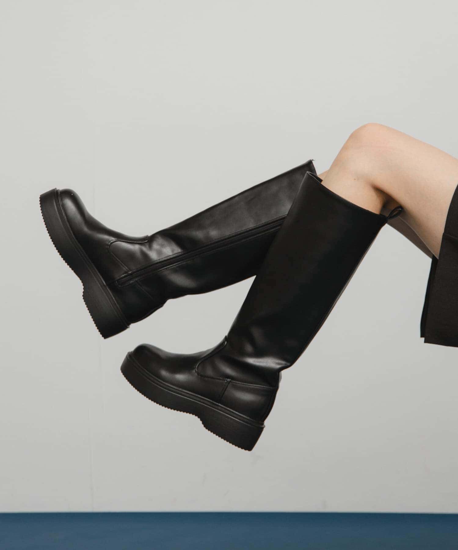  「プラットフォームロングブーツ」|ショートブーツ|