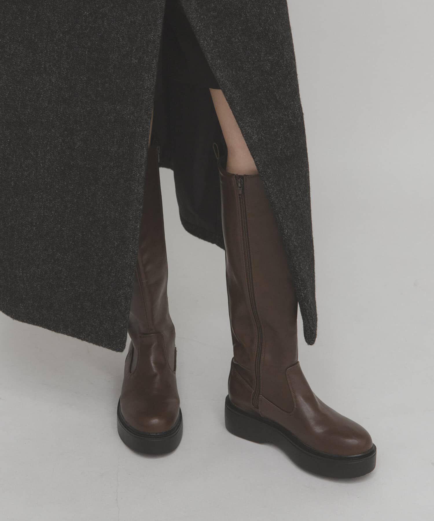  「プラットフォームロングブーツ」|ショートブーツ|