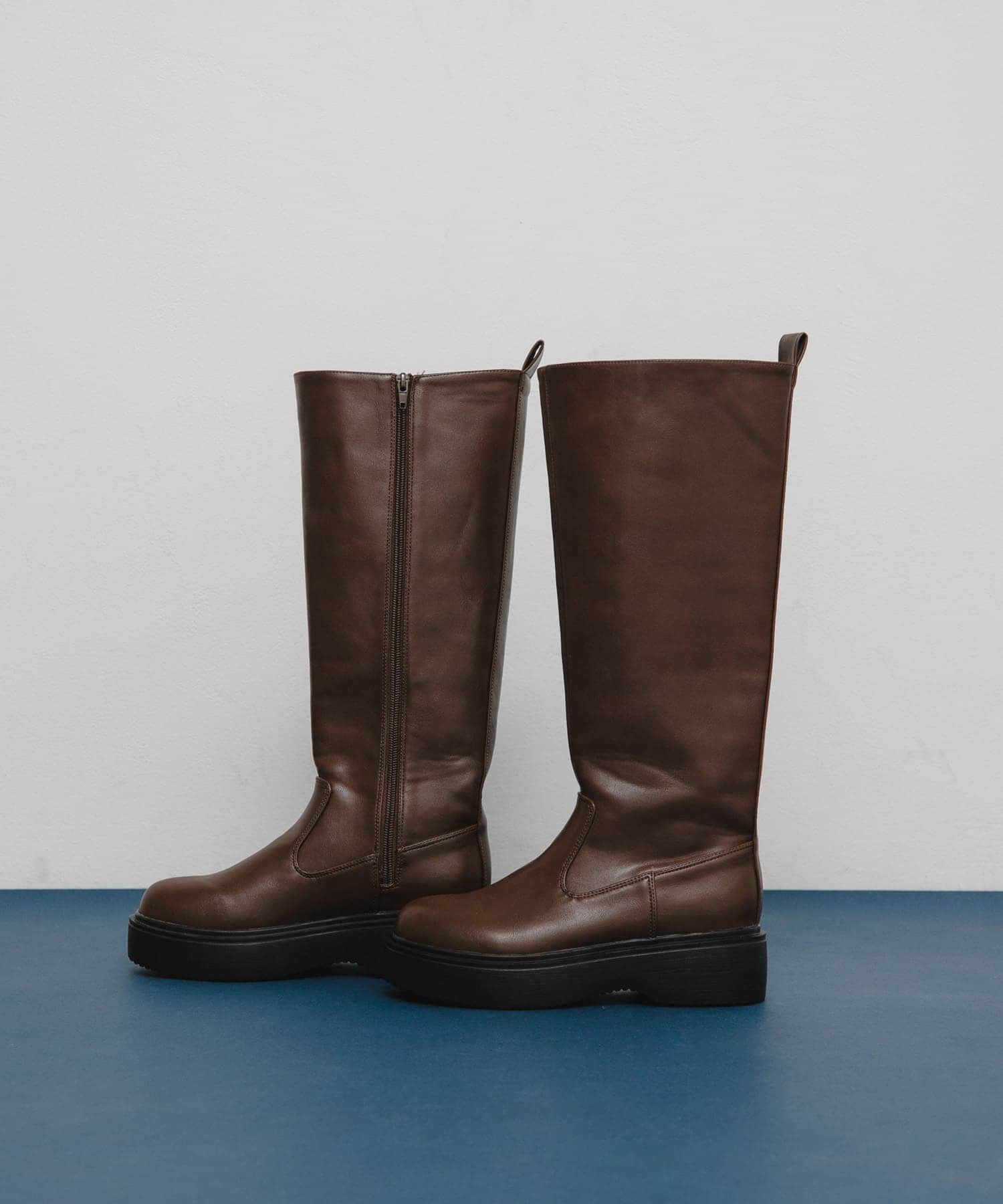  「プラットフォームロングブーツ」|ショートブーツ|