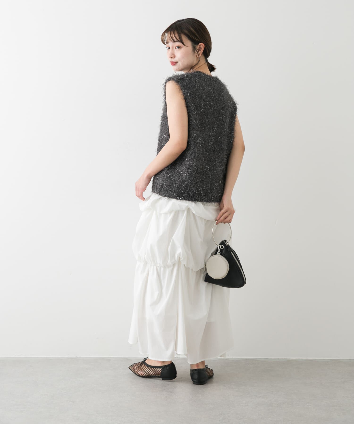 SENSE OF PLACE by URBAN RESEARCH「『洗濯可』スパンコールラメフェザーニット」|ニット・セーター|