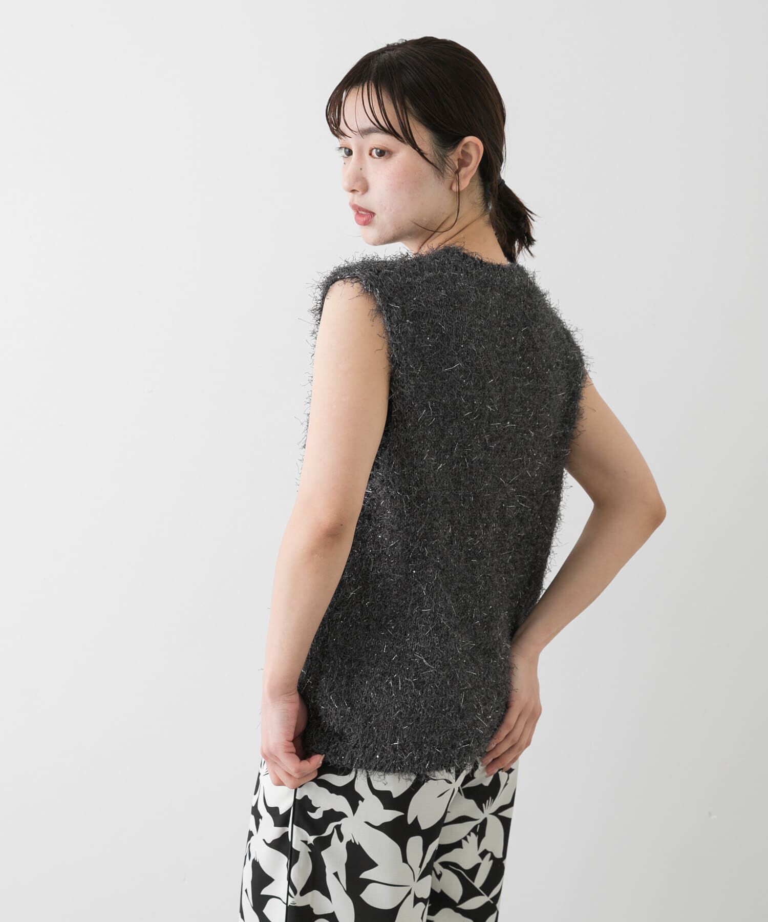 SENSE OF PLACE by URBAN RESEARCH「『洗濯可』スパンコールラメフェザーニット」|ニット・セーター|