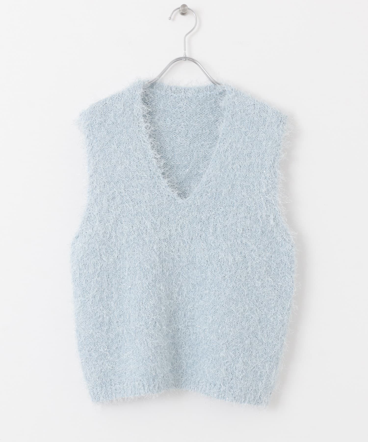 SENSE OF PLACE by URBAN RESEARCH「『洗濯可』スパンコールラメフェザーニット」|ニット・セーター|