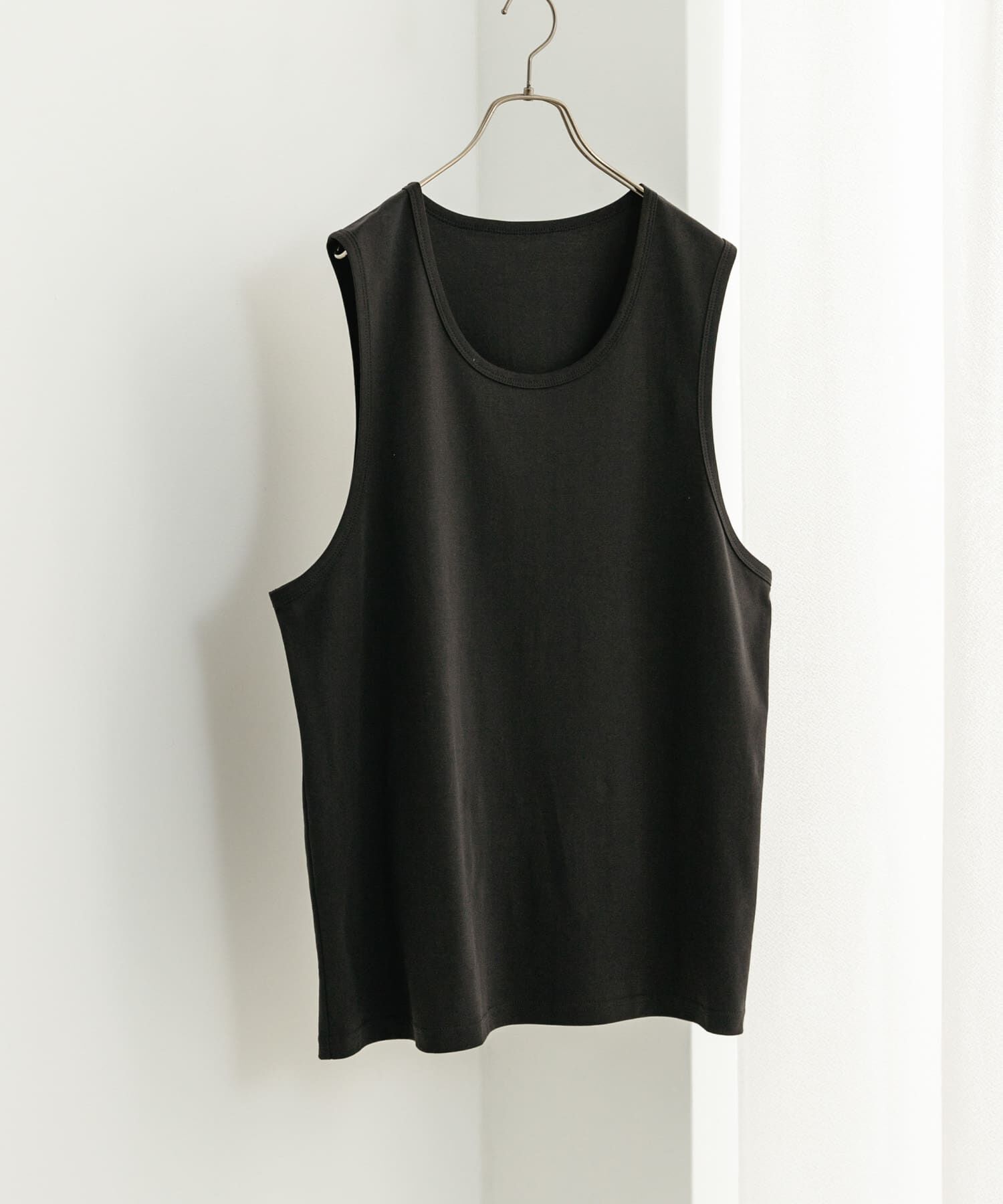 SENSE OF PLACE by URBAN RESEARCH「コットンスムースタンクトップ」|タンクトップ|ブラック