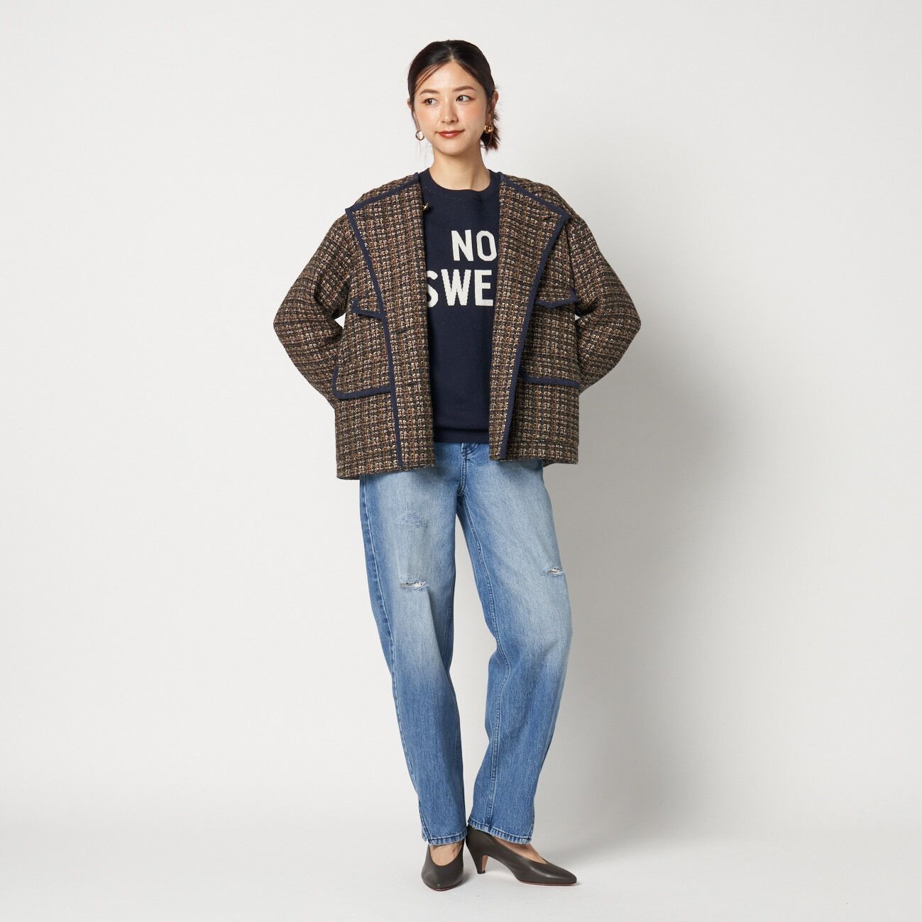 HELIOPOLE「HELIOPOLE TWEED BIG JACKET」|ブルゾン・スタジャン|