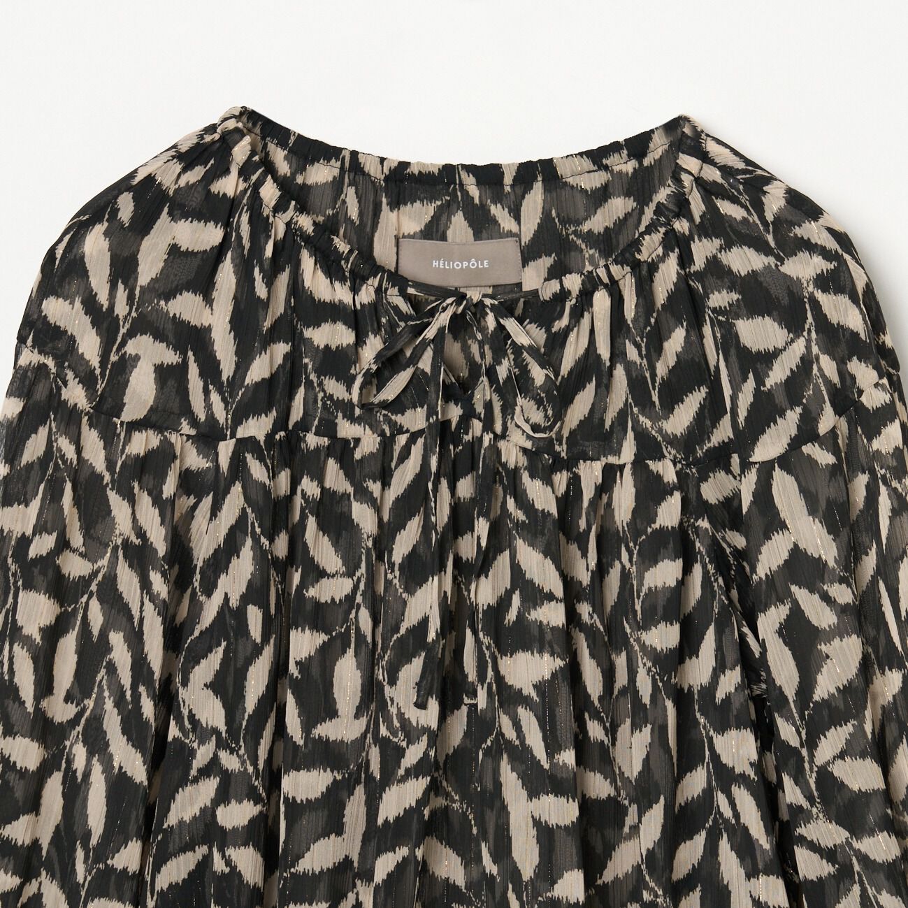 HELIOPOLE「HELIOPOLE DEVEAUX PRINT GATHERED BLOUSE」|シャツ・ブラウス|