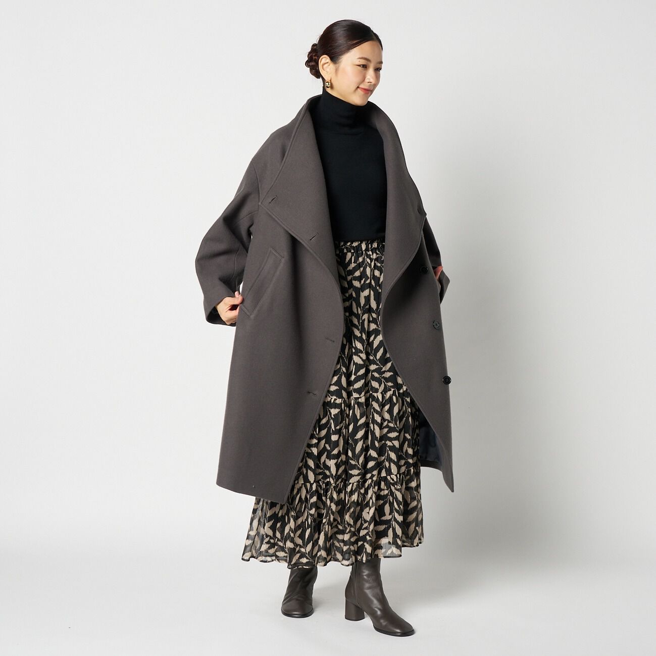 HELIOPOLE「HELIOPOLE DEVEAUX PRINT GATHERED BLOUSE」|シャツ・ブラウス|