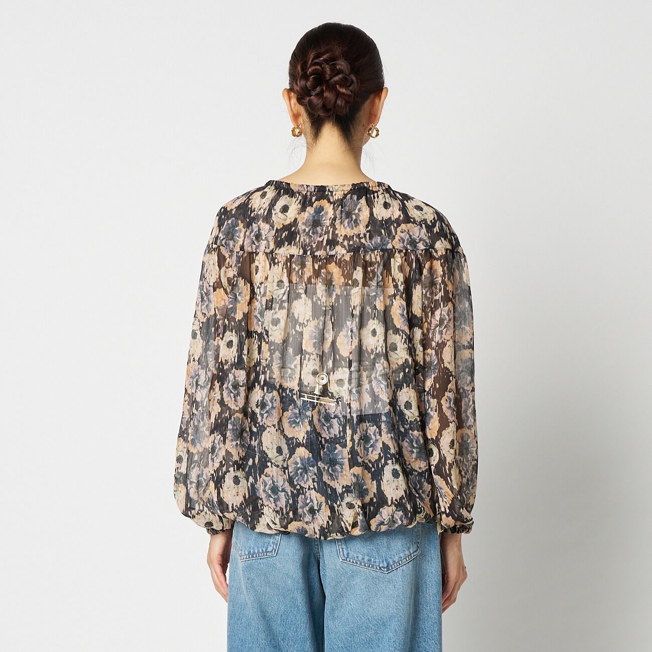 HELIOPOLE「HELIOPOLE DEVEAUX PRINT GATHERED BLOUSE」|シャツ・ブラウス|