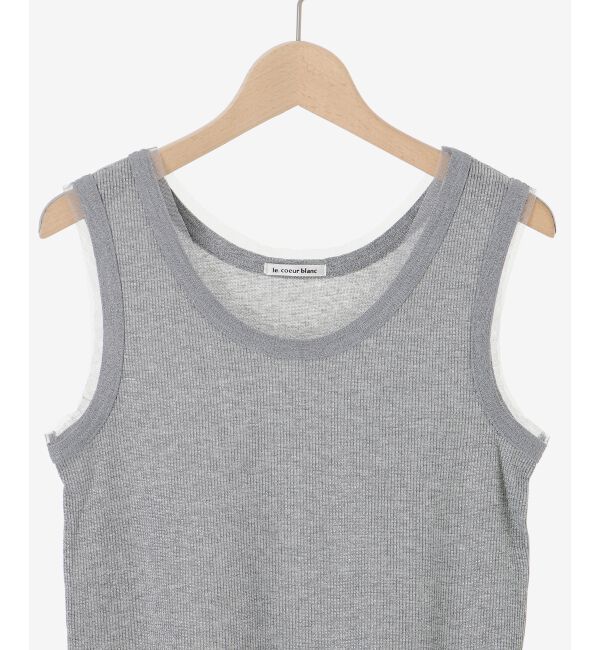 le.coeur blanc「ラメリブタンクトップ」|タンクトップ|