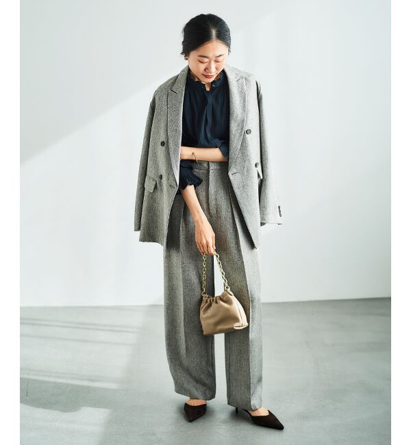  「ダブルブレストヘリンボーンジャケット」|その他|