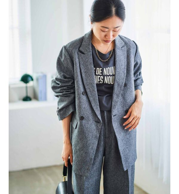  「ダブルブレストヘリンボーンジャケット」|その他|