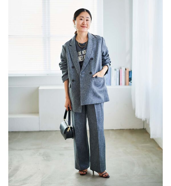  「ダブルブレストヘリンボーンジャケット」|その他|