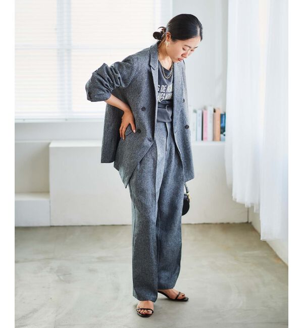  「ダブルブレストヘリンボーンジャケット」|その他|