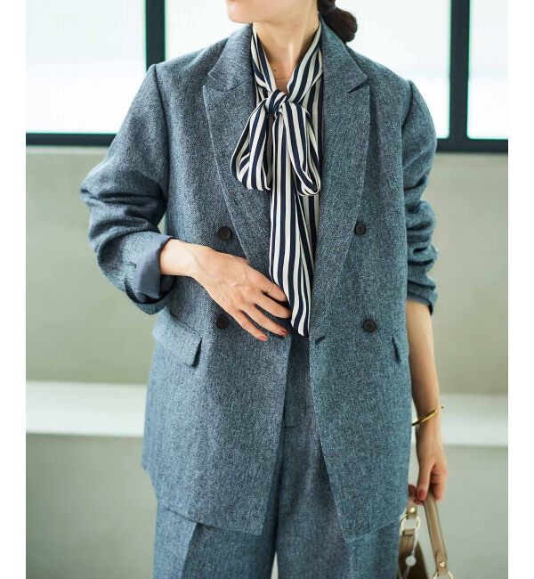 「ダブルブレストヘリンボーンジャケット」|その他|