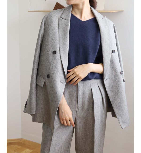  「ダブルブレストヘリンボーンジャケット」|その他|