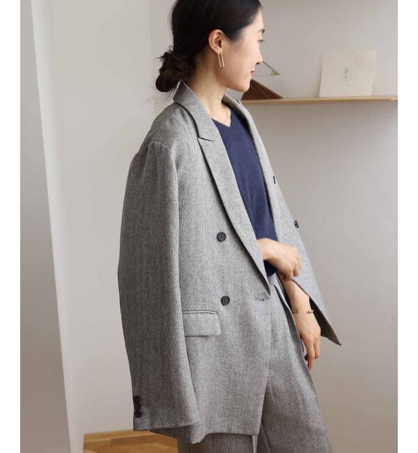  「ダブルブレストヘリンボーンジャケット」|その他|