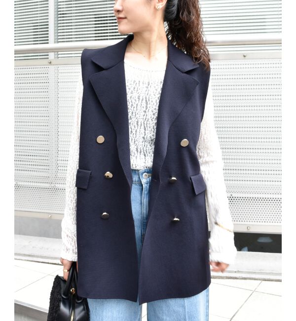  「《手洗い可能》TORRAZZO DONNAミラノリブニットベスト」|その他|