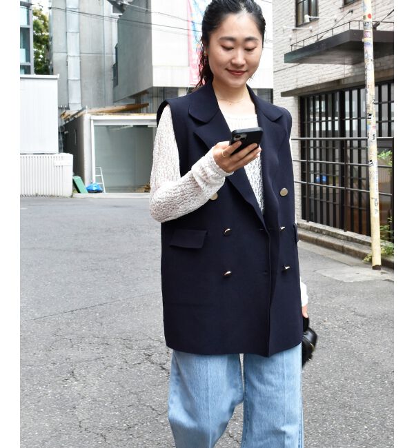  「《手洗い可能》TORRAZZO DONNAミラノリブニットベスト」|その他|