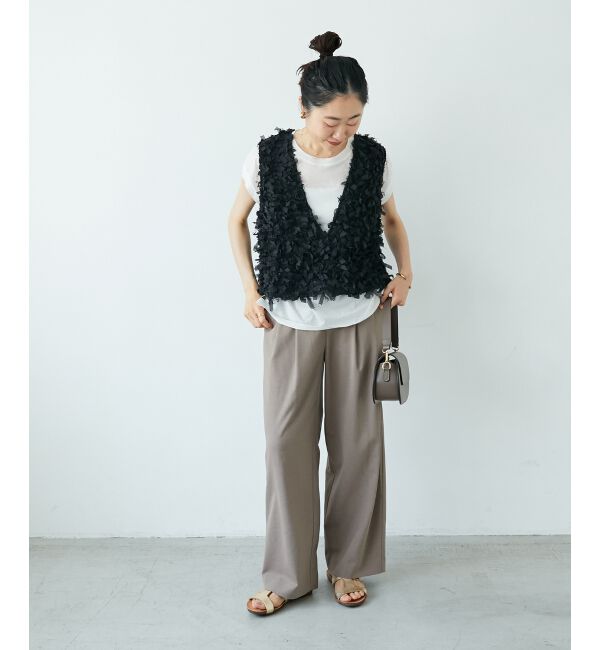  「ウエストデザイン2タックパンツ」|その他|