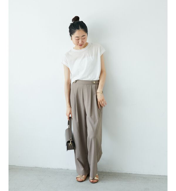  「ウエストデザイン2タックパンツ」|その他|