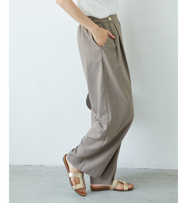  「ウエストデザイン2タックパンツ」|その他|