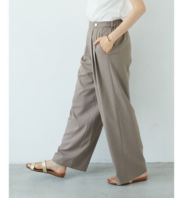  「ウエストデザイン2タックパンツ」|その他|