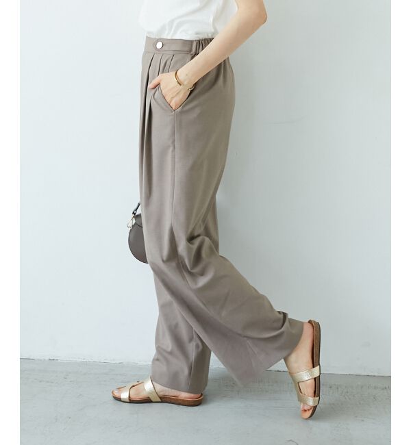  「ウエストデザイン2タックパンツ」|その他|