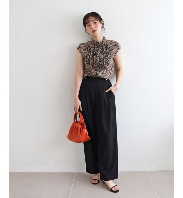  「ウエストデザイン2タックパンツ」|その他|