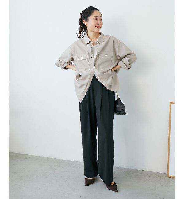  「ウエストデザイン2タックパンツ」|その他|