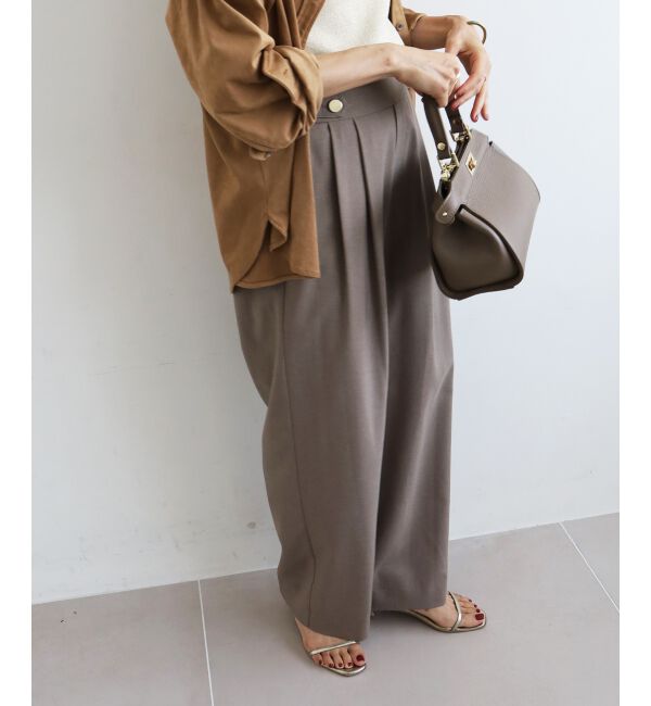  「ウエストデザイン2タックパンツ」|その他|