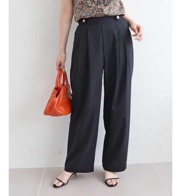  「ウエストデザイン2タックパンツ」|その他|