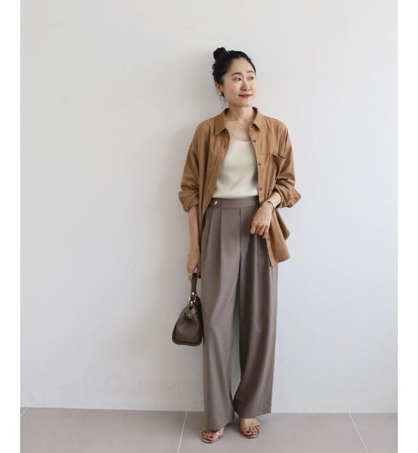  「ウエストデザイン2タックパンツ」|その他|