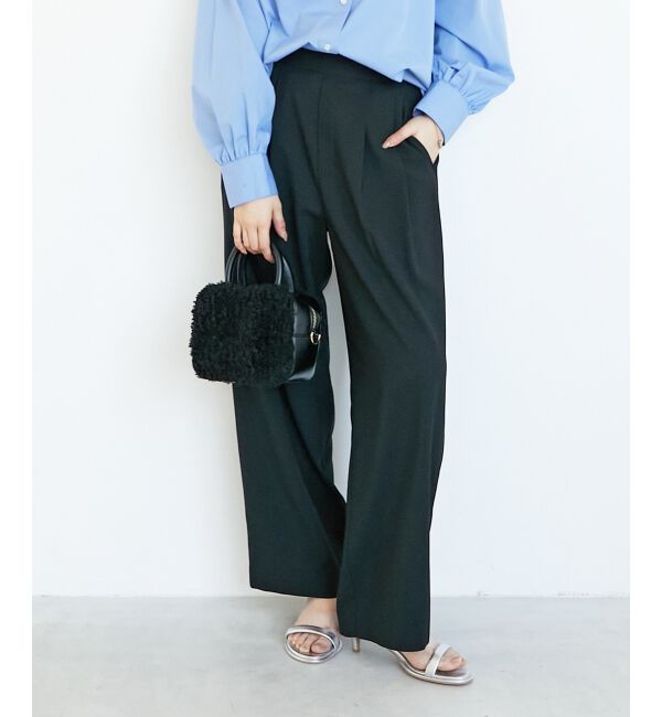  「ウエストデザイン2タックパンツ」|その他|