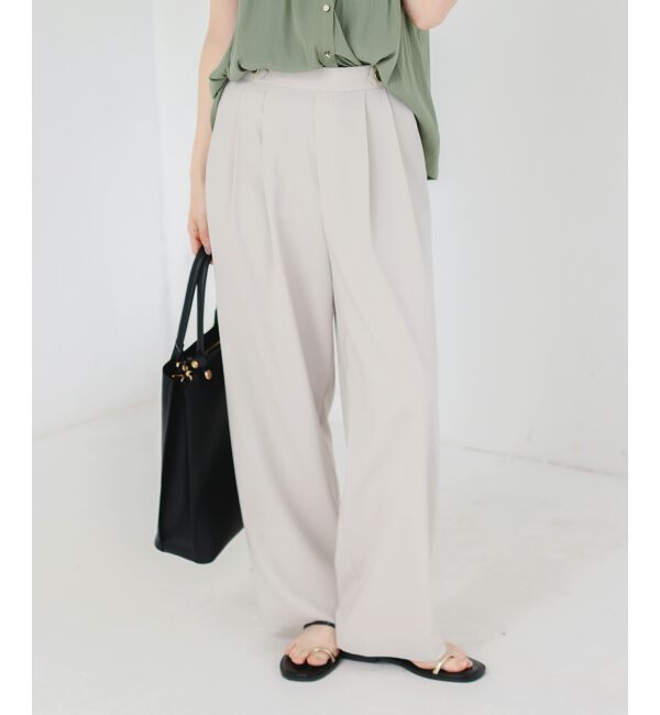  「ウエストデザイン2タックパンツ」|その他|