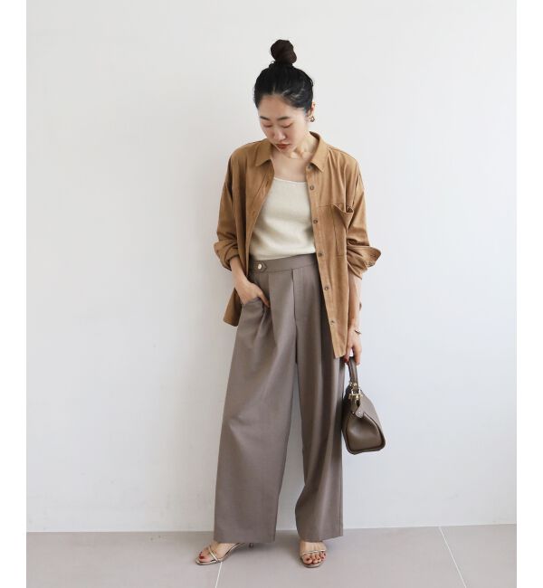  「ウエストデザイン2タックパンツ」|その他|