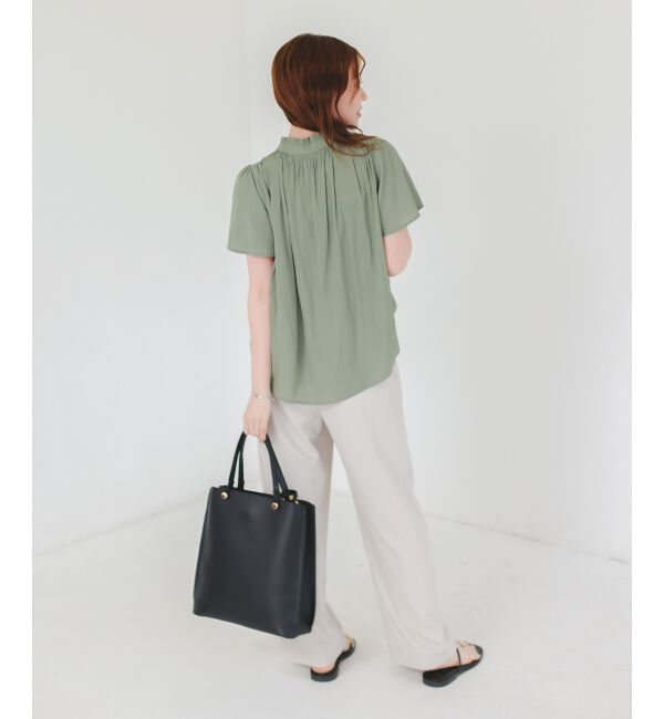  「ウエストデザイン2タックパンツ」|その他|