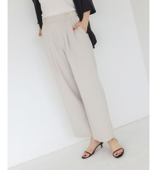  「ウエストデザイン2タックパンツ」|その他|