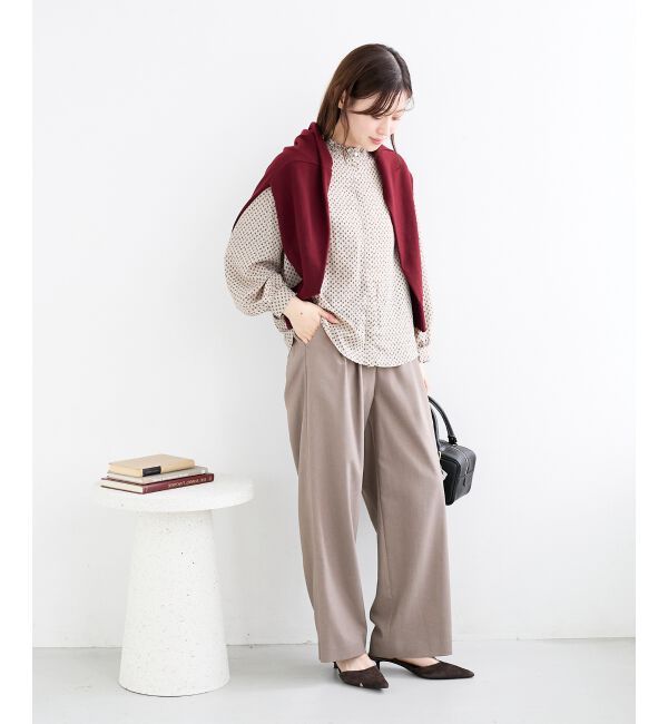  「ウエストデザイン2タックパンツ」|その他|