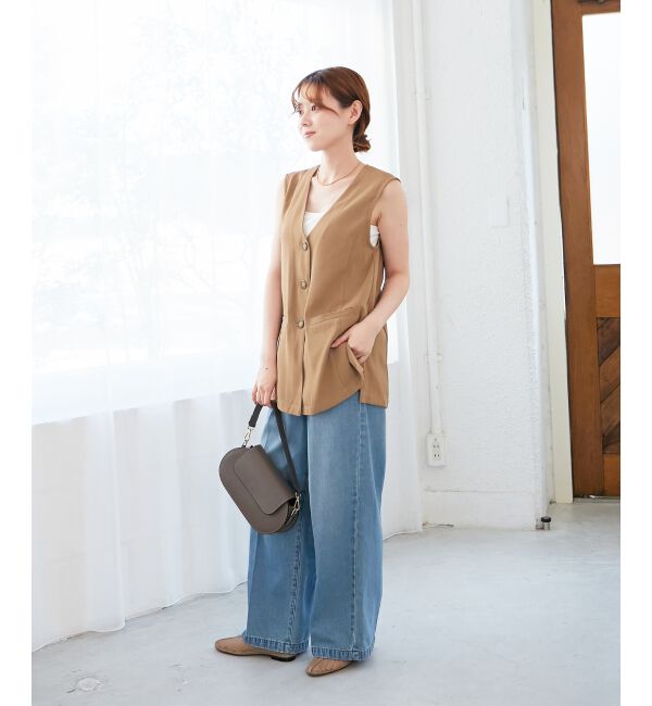  「《WEB限定アイテム》チュールレイヤードセットジレ」|その他|