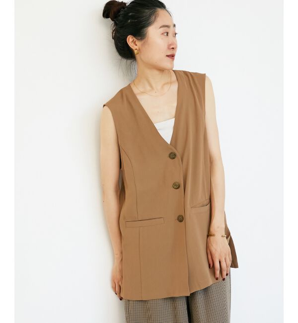  「《WEB限定アイテム》チュールレイヤードセットジレ」|その他|