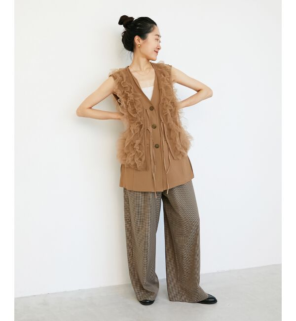  「《WEB限定アイテム》チュールレイヤードセットジレ」|その他|