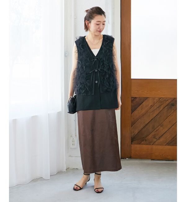  「《WEB限定アイテム》チュールレイヤードセットジレ」|その他|