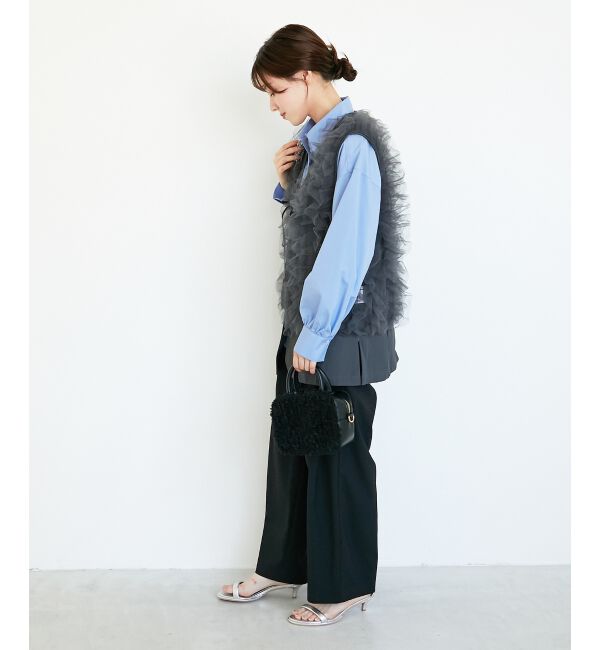  「《WEB限定アイテム》チュールレイヤードセットジレ」|その他|