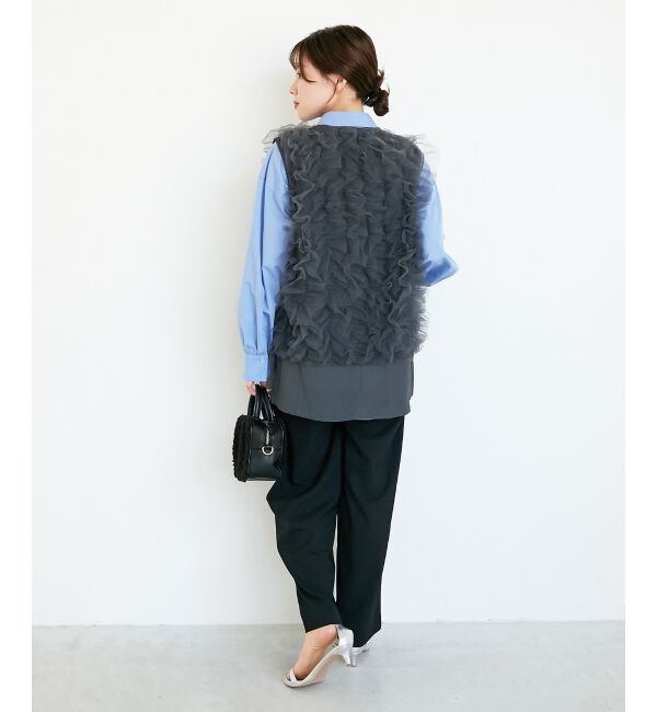  「《WEB限定アイテム》チュールレイヤードセットジレ」|その他|