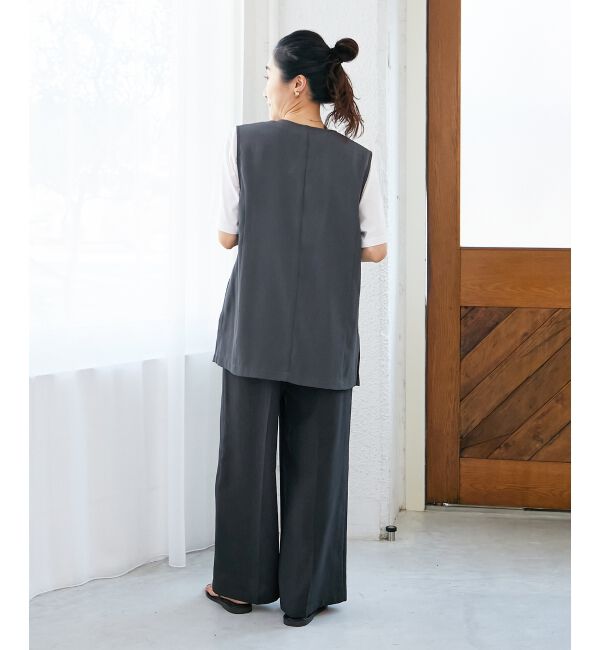  「《WEB限定アイテム》チュールレイヤードセットジレ」|その他|