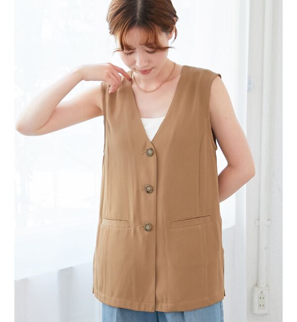  「《WEB限定アイテム》チュールレイヤードセットジレ」|その他|