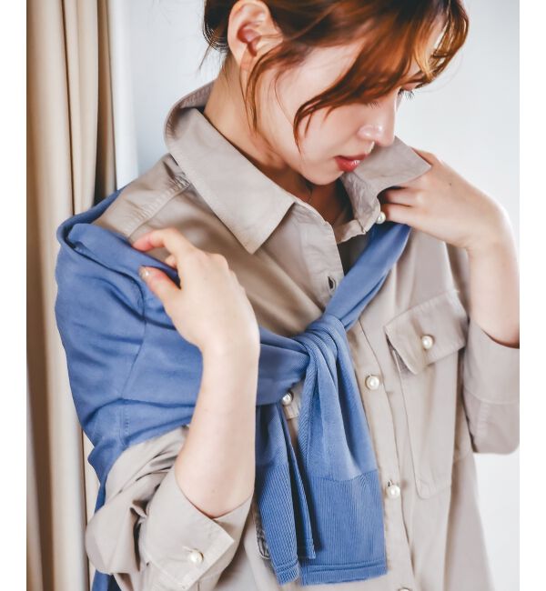  「《手洗い可能》ハイゲージワイドVネックカーディガン」|カーディガン|