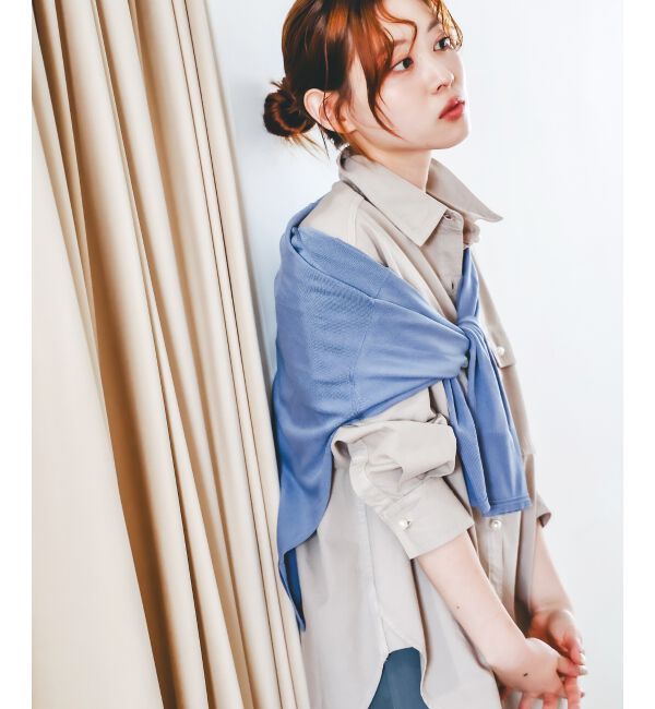  「《手洗い可能》ハイゲージワイドVネックカーディガン」|カーディガン|