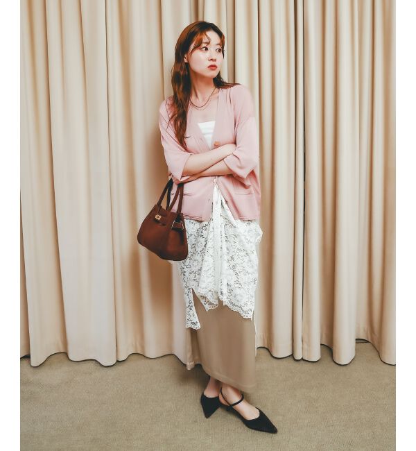  「《手洗い可能》ハイゲージワイドVネックカーディガン」|カーディガン|